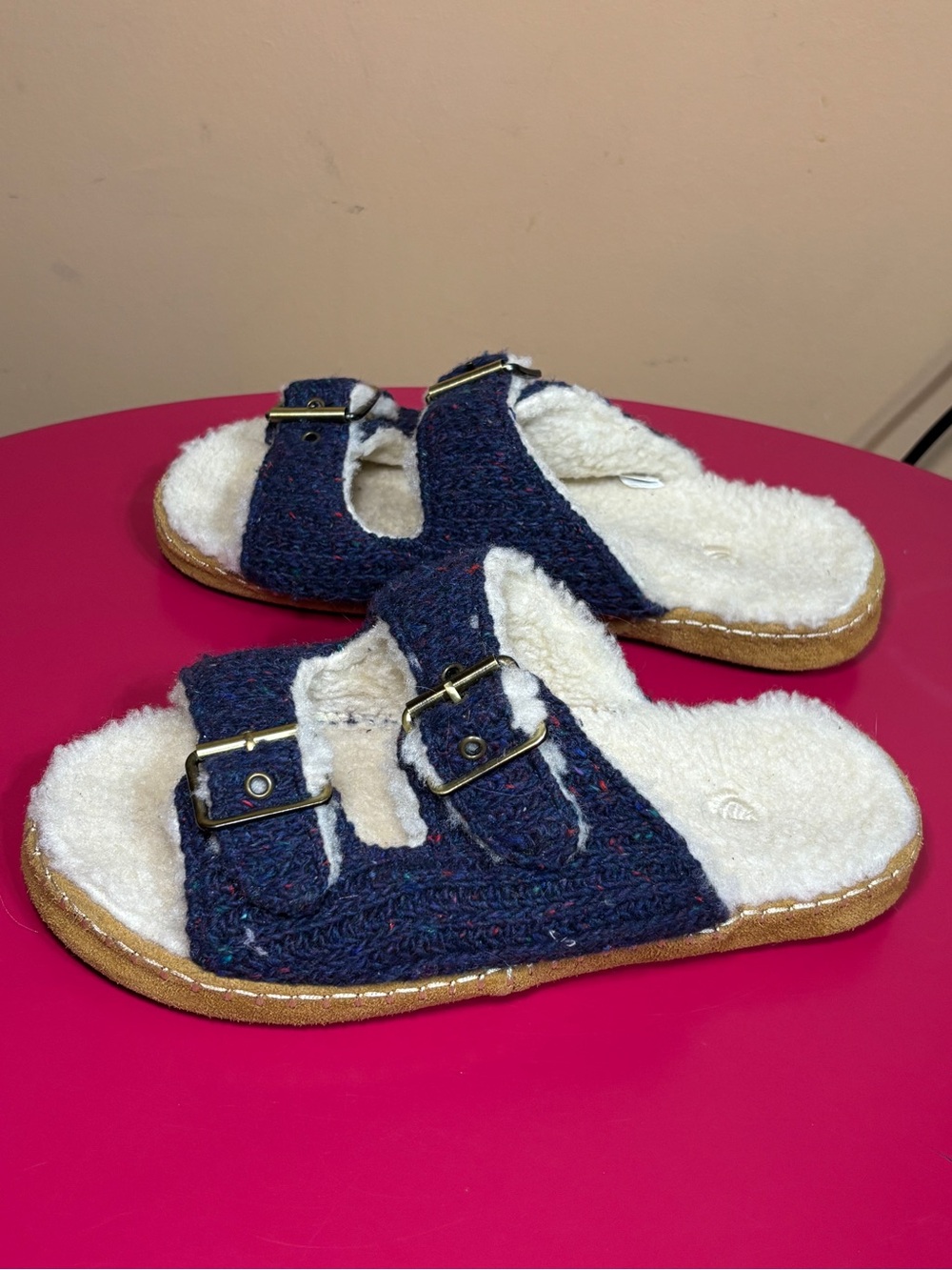 Acorn Tan Rubber Sole with Suede Trim - Picture 3 of 7